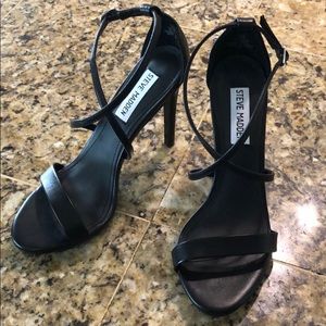 Steve Madden Black Strappy Heels